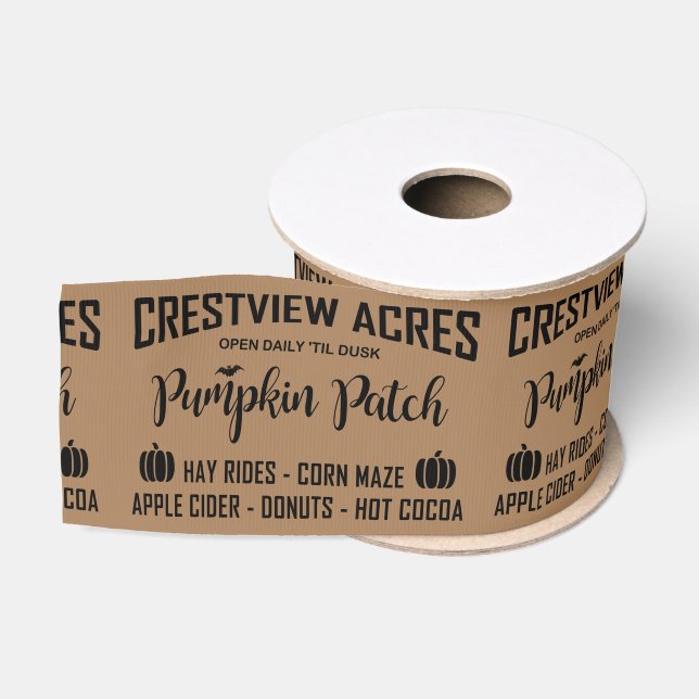 CRESTVIEW ACRES PUMPKIN PATCH Ribbon (Spool)
