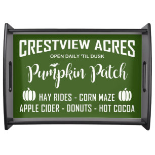 CRESTVIEW ACRES PUMPKIN PATCH SERVING TRAY