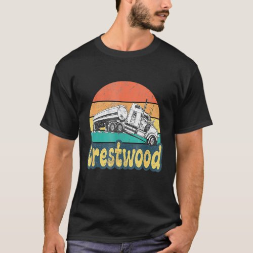 Crestwood Kentucky Ky Tourism Semi Stuck On Railro T_Shirt