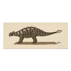 Cretaceous Dinosaur Ankylosaurus Photo Print