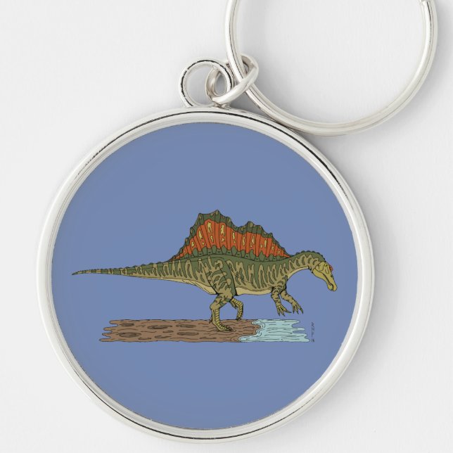 Cretaceous Dinosaur Spinosaurus Keychain (Front)