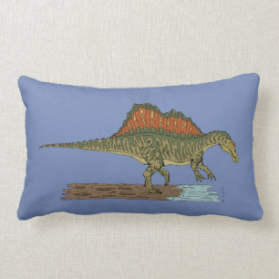 Cretaceous Dinosaur Spinosaurus Lumbar Pillow