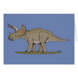 Cretaceous Dinosaur Triceratops Cards