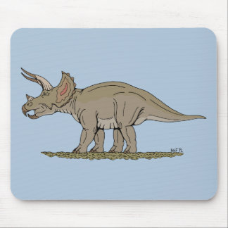 Cretaceous Dinosaur Triceratops Mouse Pad