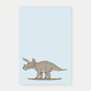 Cretaceous Dinosaur Triceratops Post-it Notes