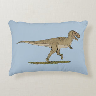 Cretaceous Dinosaur Tyrannosaurus rex Accent Pillow