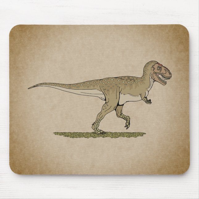 Cretaceous Dinosaur Tyrannosaurus rex Mouse Pad (Front)