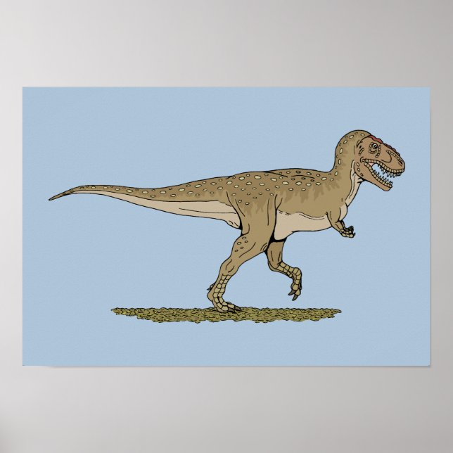 Cretaceous Dinosaur Tyrannosaurus rex Poster (Front)