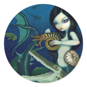 "Cretaceous Mermaid" Sticker