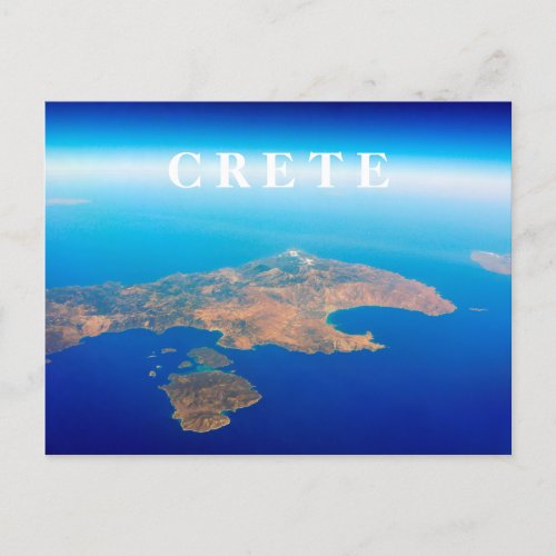 Crete Aerial View Postcard