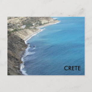 Crete along the Mediterranean Sea Postcard