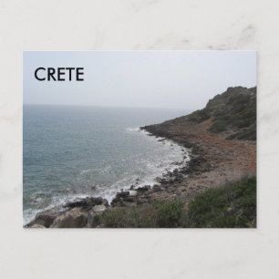 Crete along the Mediterranean Sea Postcard