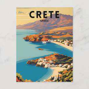 Crete Greece Travel Postcard