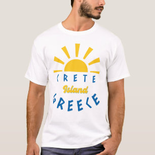 Crete Island, Greece - Sunshine Men's White T-Shirt
