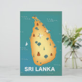 Crete map travel poster (Standing Front)