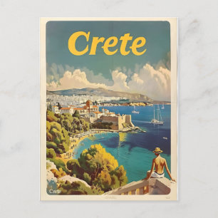 Crete Vintage Postcard