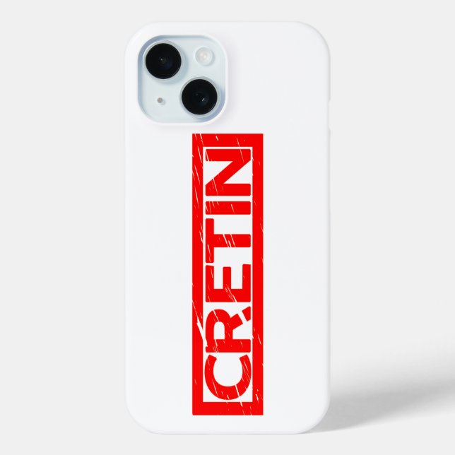 Cretin Stamp Case-Mate iPhone Case (Back)