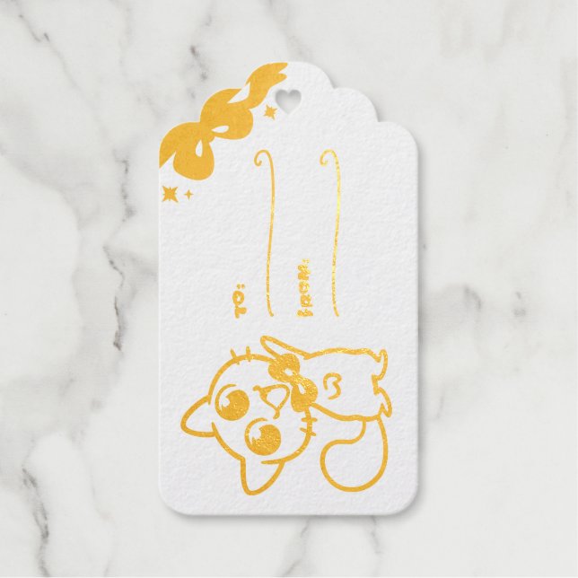 Créu Cat Gift Tag (Front)