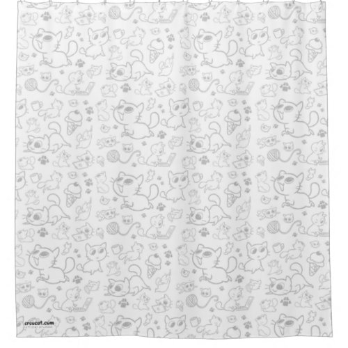 Cru Cats Shower Curtain