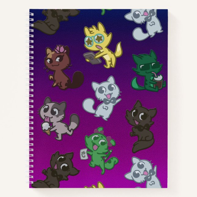 Créu Cats Sketchbook or Notebook (Front)