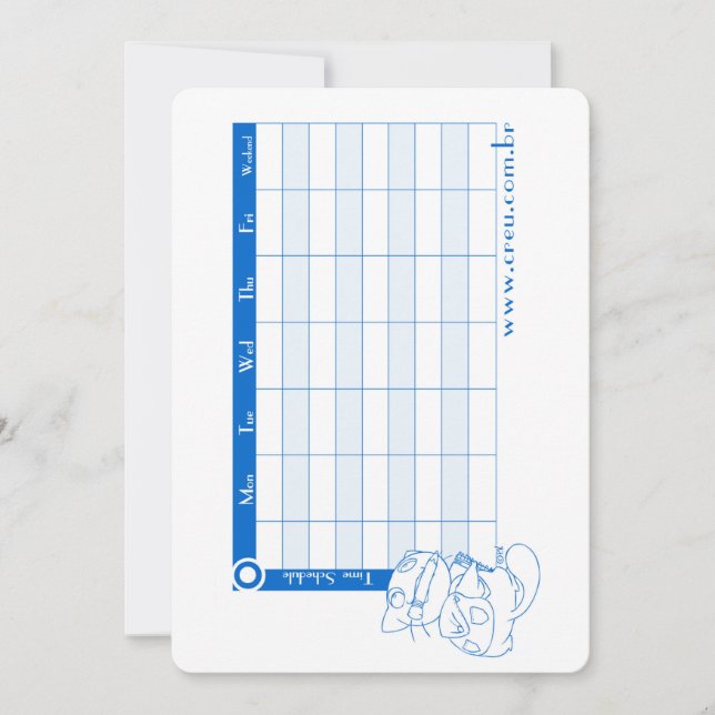 Créu Mini Planner Thank You Card (Front)