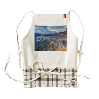 Creux du Van rocky cirque, Switzerland Zazzle HEART Apron