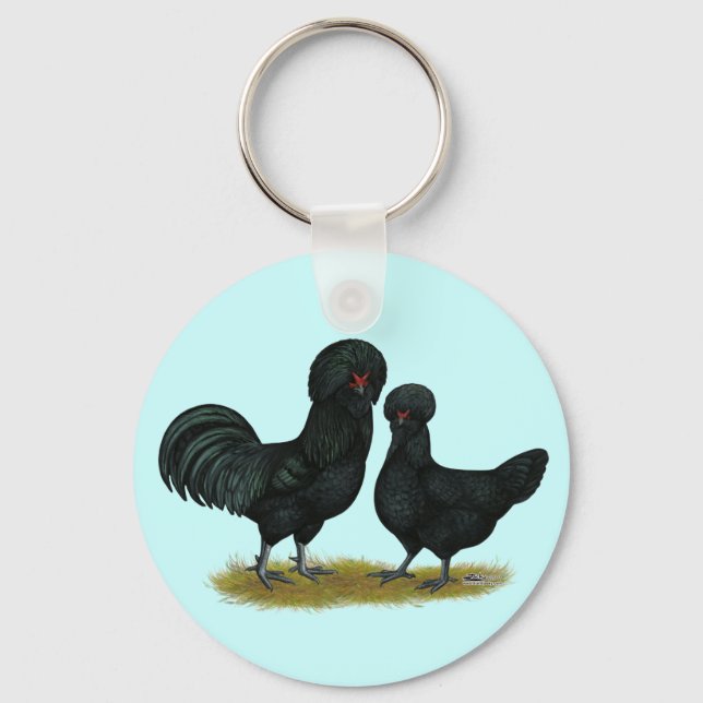 Crevecoeur Chickens Keychain (Front)