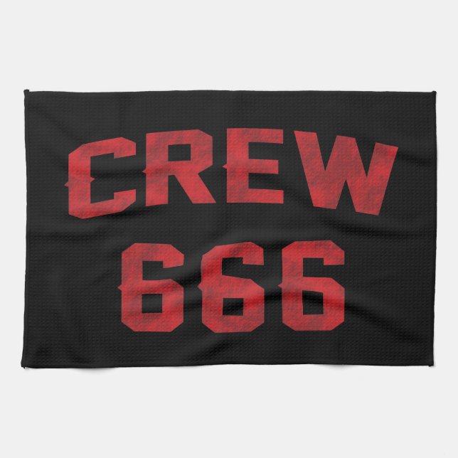 Crew 666 kitchen towel (Horizontal)