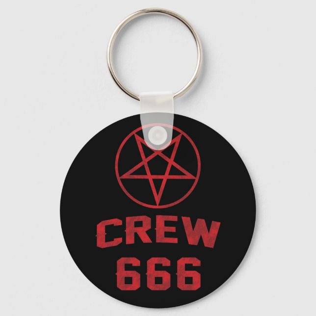Crew 666 Pentagram Keychain (Front)
