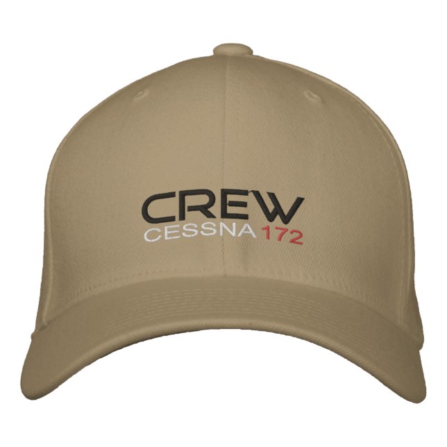 crew cessna 172 embroidered baseball cap (Front)