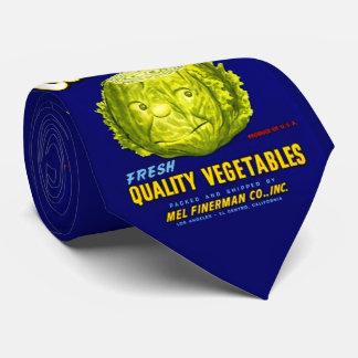 Crew Cut vegetable crate label print Neck Tie