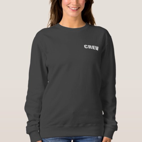 Crew Double Sided Bulk Template Add Logo Womens Sweatshirt