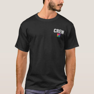 Crew Double Sided Design Logo Mens Modern T-Shirt