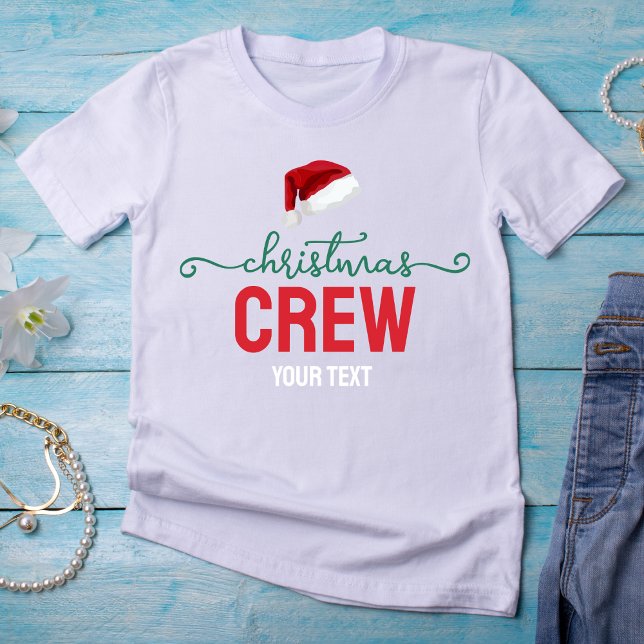 Crew Family Christmas Party, Christmas Group Squad Tri-Blend Shirt (Creator Uploaded)