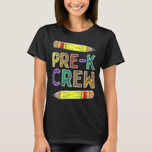 Crew Fun Prek Teachers Back To School  T_Shirt