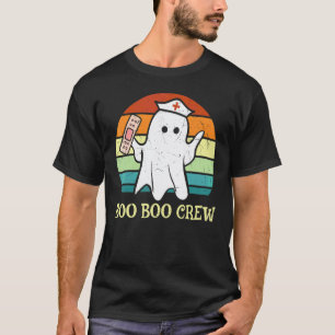 Crew Ghost Retro Nurses Day Week Nurse Life Humor T-Shirt
