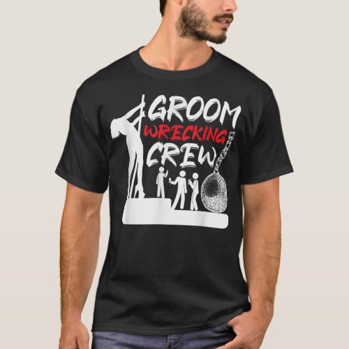Crew Groomsmen Bachelor Party Stag Groom Mens Funn T_Shirt