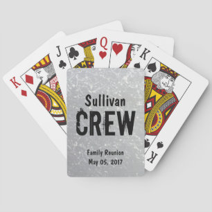 CREW   Group or Family Name   Family Reunion Poker Cards