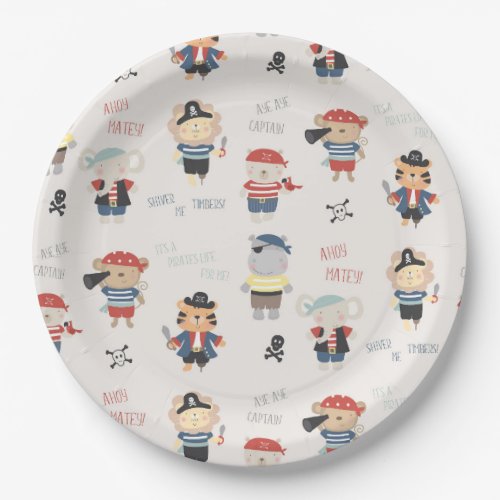 Crew kids Party Pirate Paper Plate