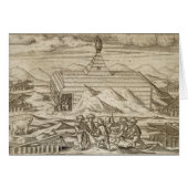 Crew killing and skinning bears, outside  the cabi (Front Horizontal)