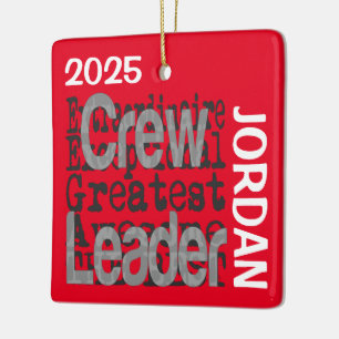 Crew Leader Extraordinaire CUSTOM Ceramic Ornament