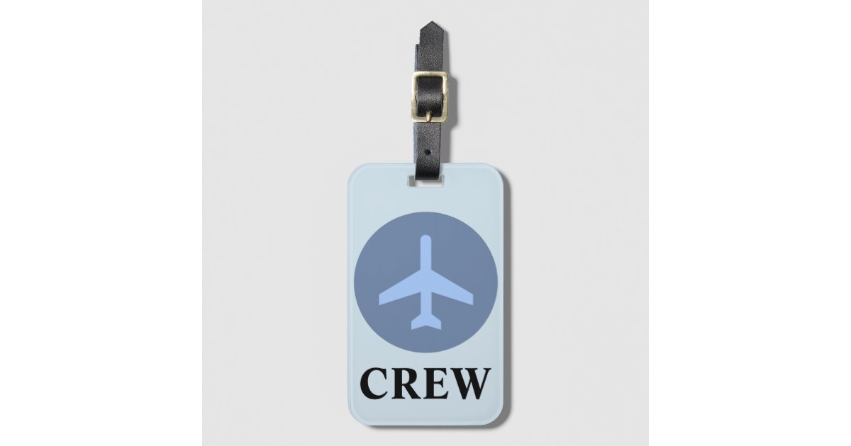 Crew Luggage Tag in Vintage Blue