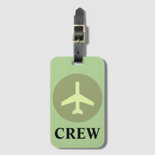 Crew Luggage Tag in Vintage Green