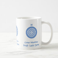 Crew Member of Boat - Name can be personalized Coffee Mug