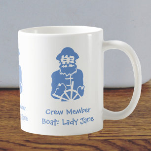 Crew Member of Boat - Name can be personalized Coffee Mug