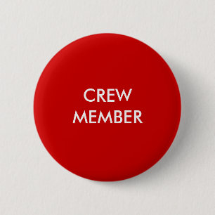 CREW MEMBER PINBACK BUTTON