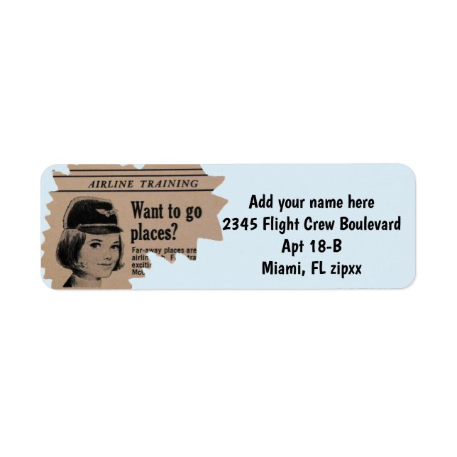 Crew Member Vintage Advertisement Label (Front)