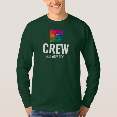 Crew Mens Double Sided Design Print Long Sleeve T_Shirt