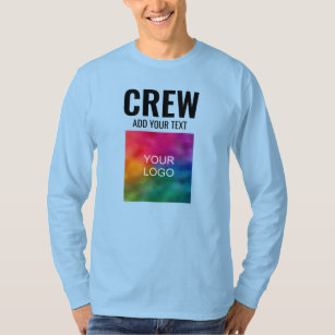 Crew Mens Long Sleeve Double Sided Print T-Shirt