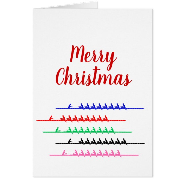 Crew Race Rowers Rowing - Up to Five Boats (Front)